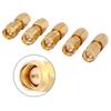5PCS Gold SMA Male Adapter Gold Plated Coaxial Connector Durable SMA Coupler  Coaxial Systems
