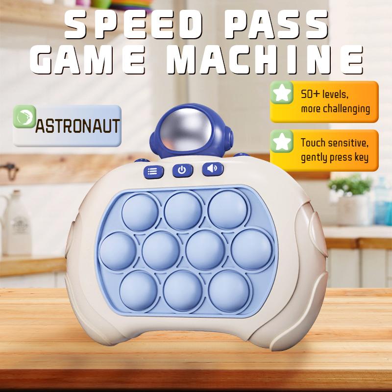 Электронный Quick Push Bubble Game Handle Toys Pop Up Light Fidget Fun Puzzle Антистрессовый игровой автомат Игрушки Подарки для детей и взрослых