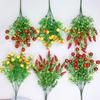 Fake Green Plant Pretty Weather-resistant Long Lasting Cherry Pepper Simulation Home Decor