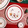 Light Luxury Christmas Ceramic Plates Creative Cute Fruits Dessert Plate Delicious Dishes Dining Plate Exquisite Tableware Gifts