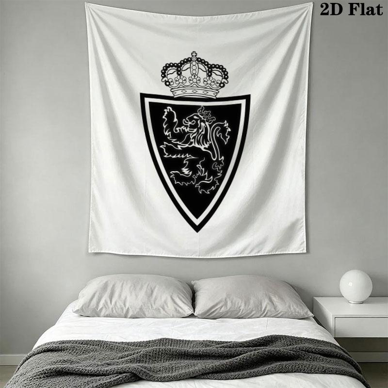Real Zaragoza Wall Tapestry Aesthetic Wall Hanging Printed Fabric Blanket Decorative Tapestries for Bedroom Living Room Home Decor