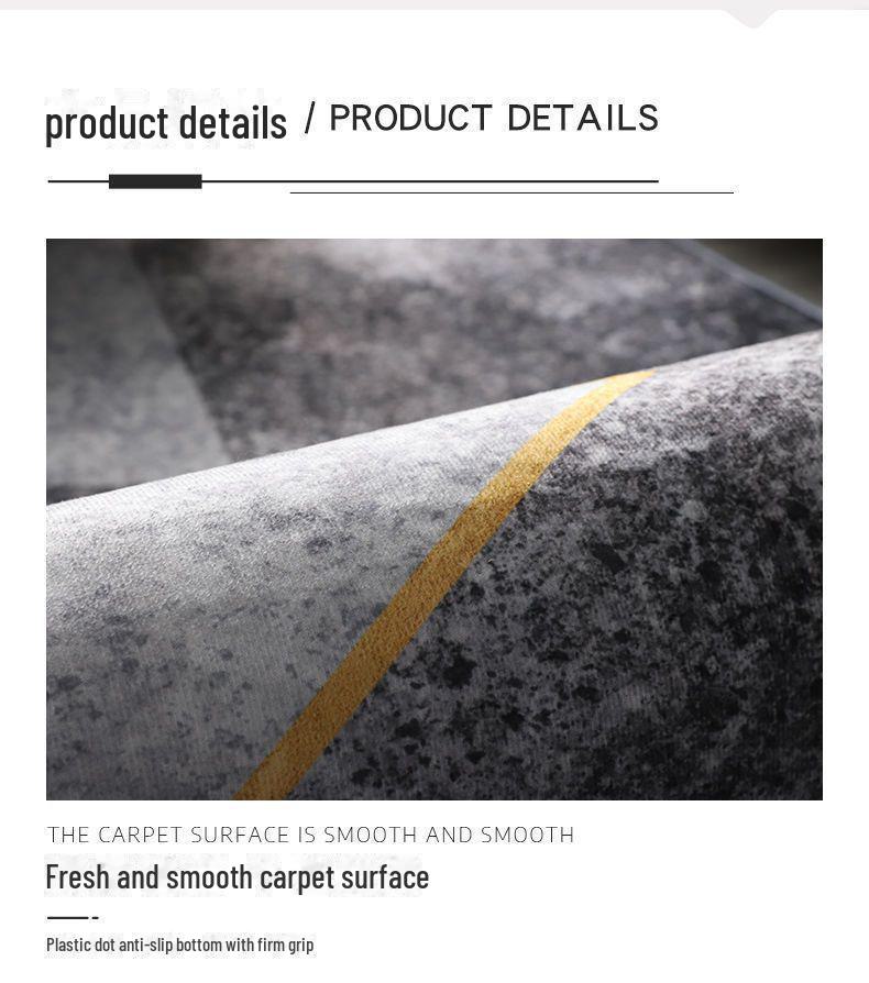 Современный грязеотталкивающий, простой в уходе ковер из хрустального велюра для гостиной – износостойкий и нескользящий дизайн