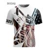 Men's T-shirts 3d Graphic Beautiful Hockey Printed Sports Tops Short Sleeve Street Oversized Man Tees Plus Size 6XL Summer Top
