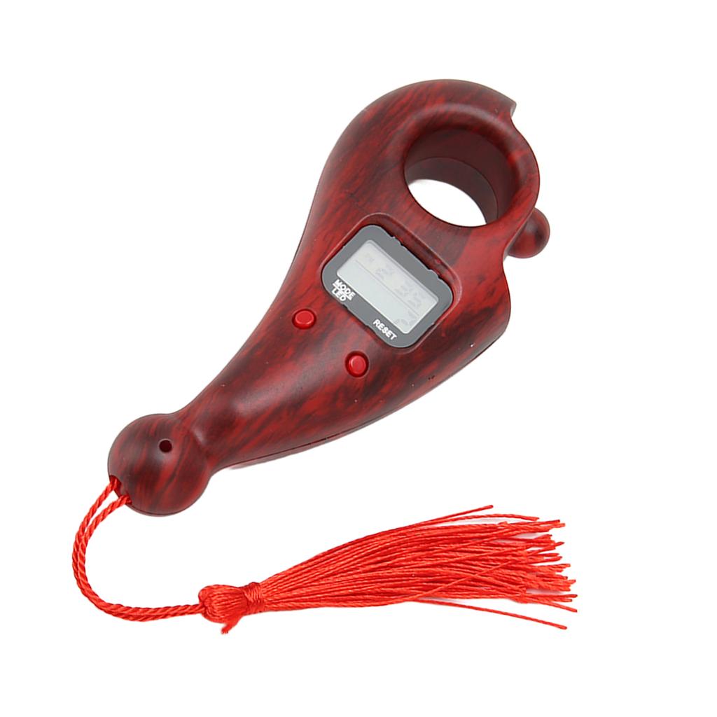 Digital Bds Counter with Tassel LCD Low Noise Resistant Digital Buddha Bds Counter for Meditation Finger Movement