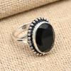 Black Spinel Gemstone Handmade 925 Solid Sterling Silver Jewelry Ring Gift For Women