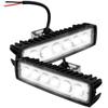 1/2Pcs LED Work Light Strip Shape Light Bar 6000K Flood Spot White Off Road Head Car Light IP67 Auto Parts For Multiple Scenes