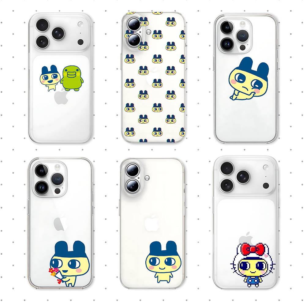 M-Mametchi Phone Case Soft Transparent Case For IPhone 17 16 15 14 13 12 11 Pro Max Mini Plus Shockproof Cover Case