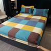 Pure Cotton Fitted Bed Sheets Geometric Bedsheet Non-slip Bed Cover Skin-friendly Bed Linen Couvre Lit (Pillowcase Need Order)