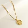 Fashion Priest Classic Round Brand Design Religious Myth Portrait Pendant Collarbone Chain Men and Women