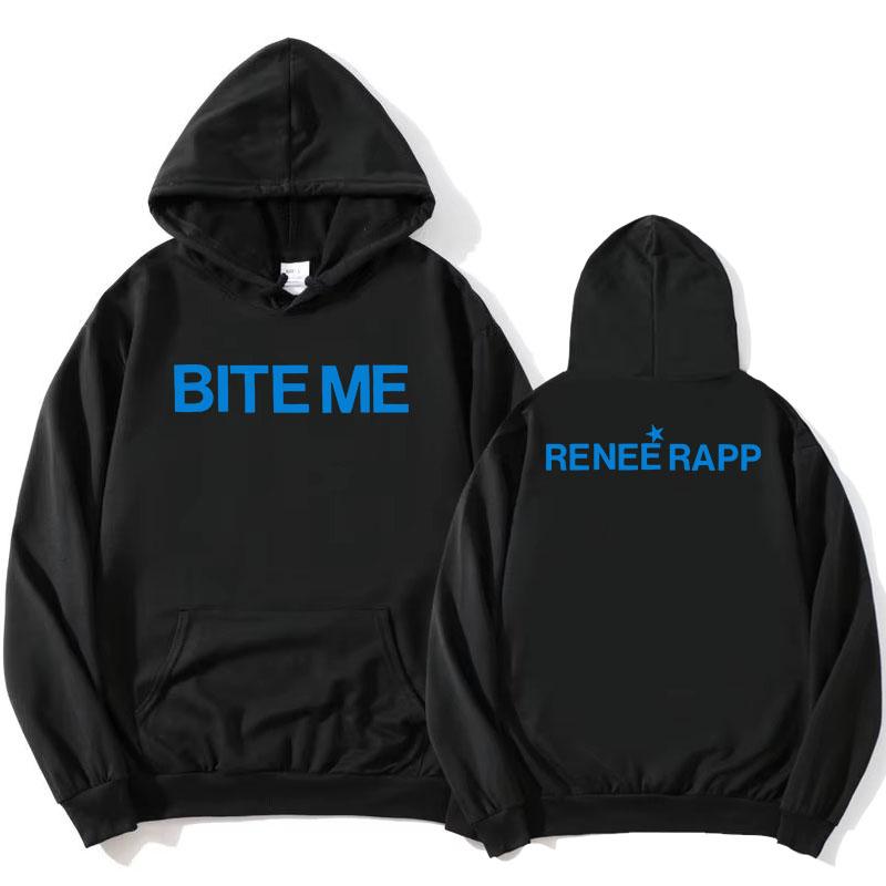 Reneé Rapp Bite Me Hoodies 2025 Album Graphic Printing Sweatshirts Hooded Long Sleeve Fashion Pullovers Fleece Women Hoodie Girl