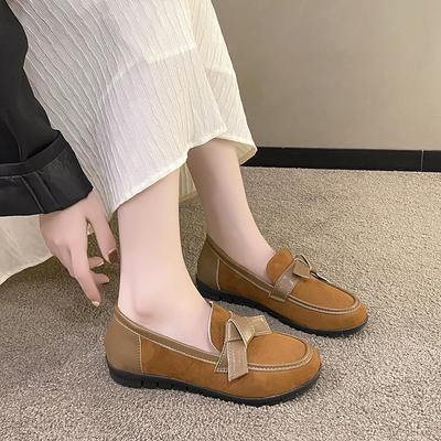 Модные ретро-кеды в стиле литературы и искусства Lucky Shoes для женщин 2024 года, осень и зима, новые туфли на плоской подошве One Step Flat Bottom Design Feeling Single Shoe Trafza