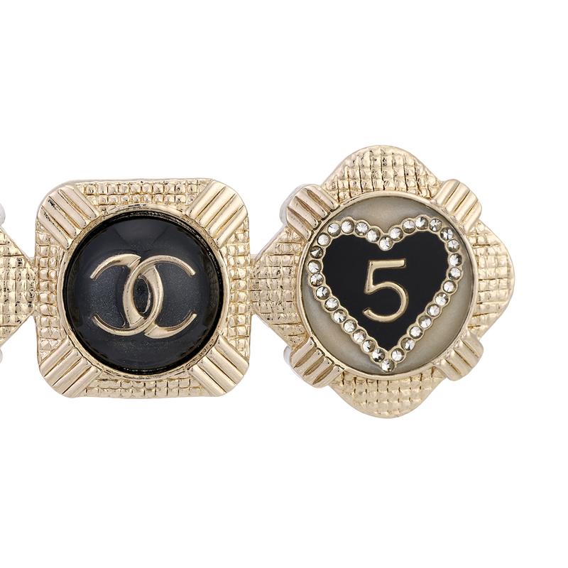 Chanel Металлическая смоляная заколка для волос женская золотая
