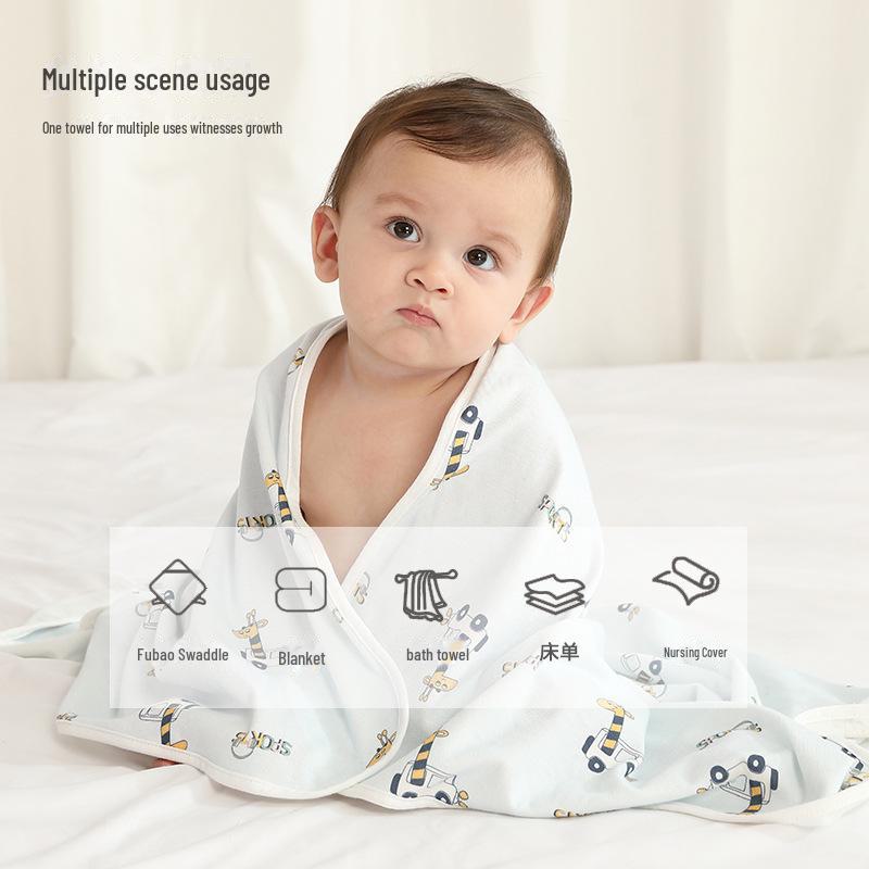 Всесезонное пеленальное одеяло для новорожденных - Мягкая хлопковая пеленка для младенцев