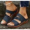 New Summer Women Wedge Sandals Premium Orthopedic Open Toe Sandals Vintage Anti-slip Leather Casual Female Platform Retro Shoes