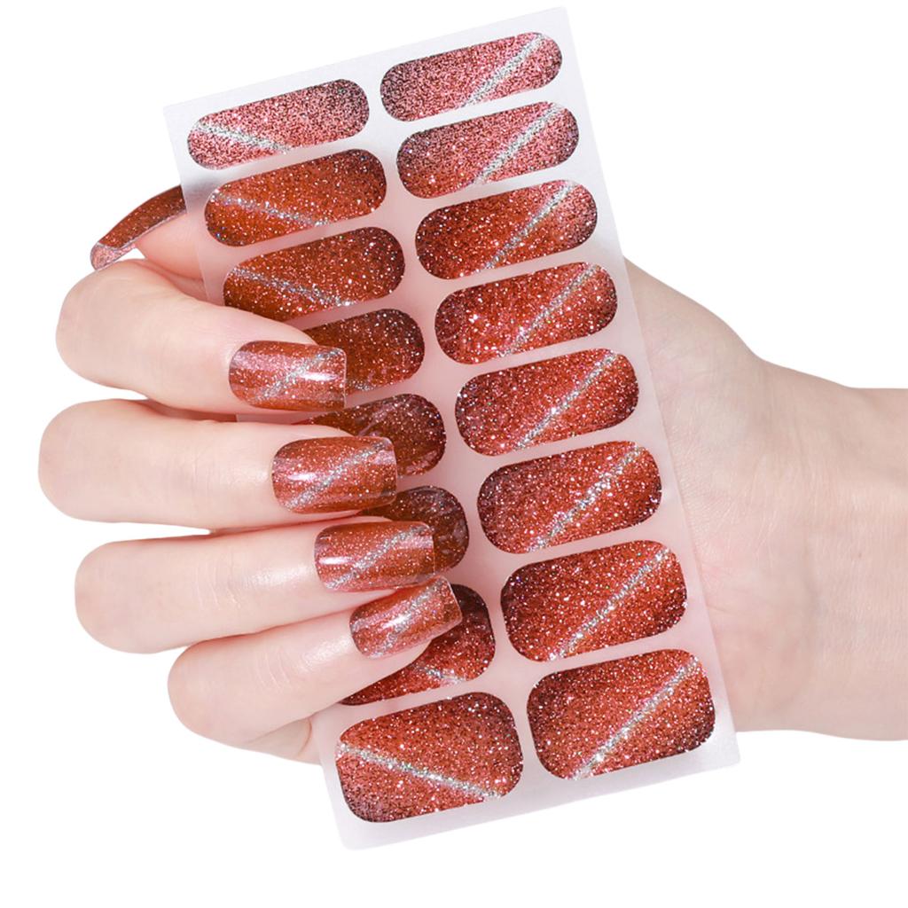 Лак для ногтей «кошачий глаз» Наклейки для дизайна ногтей Блестящие гели Полоски для ногтей Гели Обертывания для ногтей Украшения для дизайна ногтей