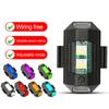 1 Set Aircraft Light High Strobe Button Brightness Operation Multiple Lighting Colors Wiring Free Rechargeable
