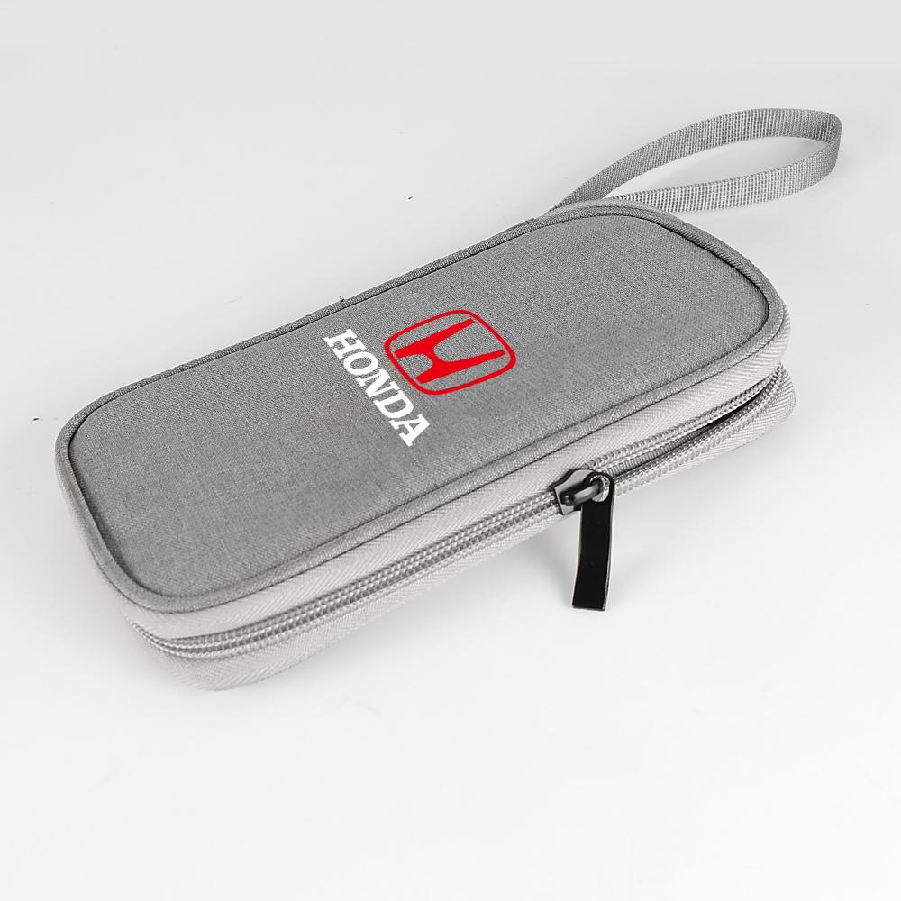 kybn5 Portable Car Storage Bag For Car Keys Car driver's License For Honda Civic Accord Fit Jazz CRV BRV HRV Insight Pilot Passport TY