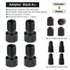 Presta Valve Adaptor for Schrader Pump F/V Valve Core Fitting Tool 2 In 1 Bicycle Nozzle Convertor Aluminum Anodized