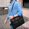 Мужской портфель из натуральной кожи, деловой портфель для ноутбука, литературный ретро-портфель для мужчин, вместительная водонепроницаемая и прочная легкая сумка через плечо