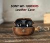 Чехол для наушников Sony WF-1000XM5 из натуральной кожи, противоударный, с крючком