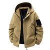 Solid Color Jacket Men's Spring and Autumn Loose Trend Sports Outdoor Waterproof Casual Hooded Jacket Jacket