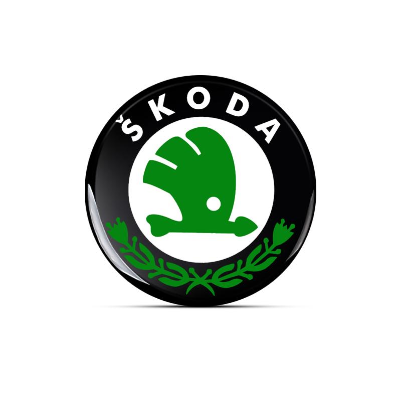 New 14mm Car Key Emblem Sticker Auto Control Key Logo Decal For Skoda Octavia Fabia Rapid Yeti Superb A5 A7 VRS VII Scala CX3