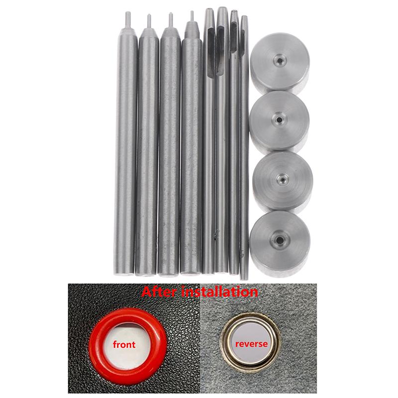 3Pcs/Set Eyelet Grommet Installation Punching Tools For 1.5Mm 2Mm 2.5Mm 3Mm Hole
