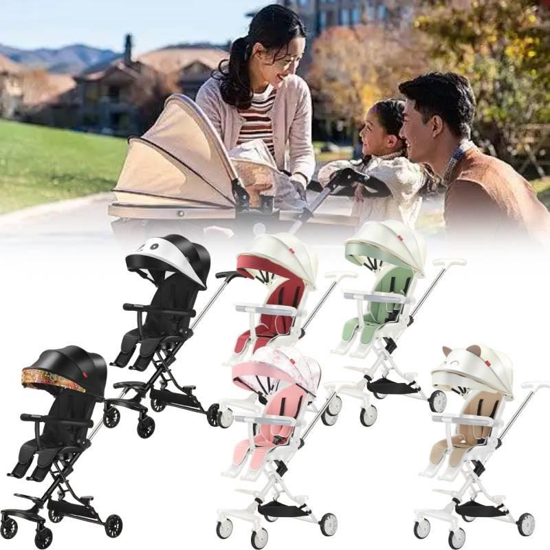 Chic And Safe Baby Stroller With One Click Recline Feature Lightweight And Portable Design