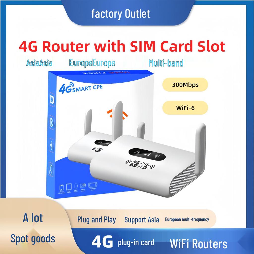 Россия 4G Мини CPE WiFi6 Роутер с поддержкой SIM-карты для Европы и Индонезии