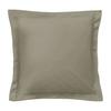 Square Pillowcase - France - 65 X 65 Cm - 57 Threads - 100% Cotton - Taupe