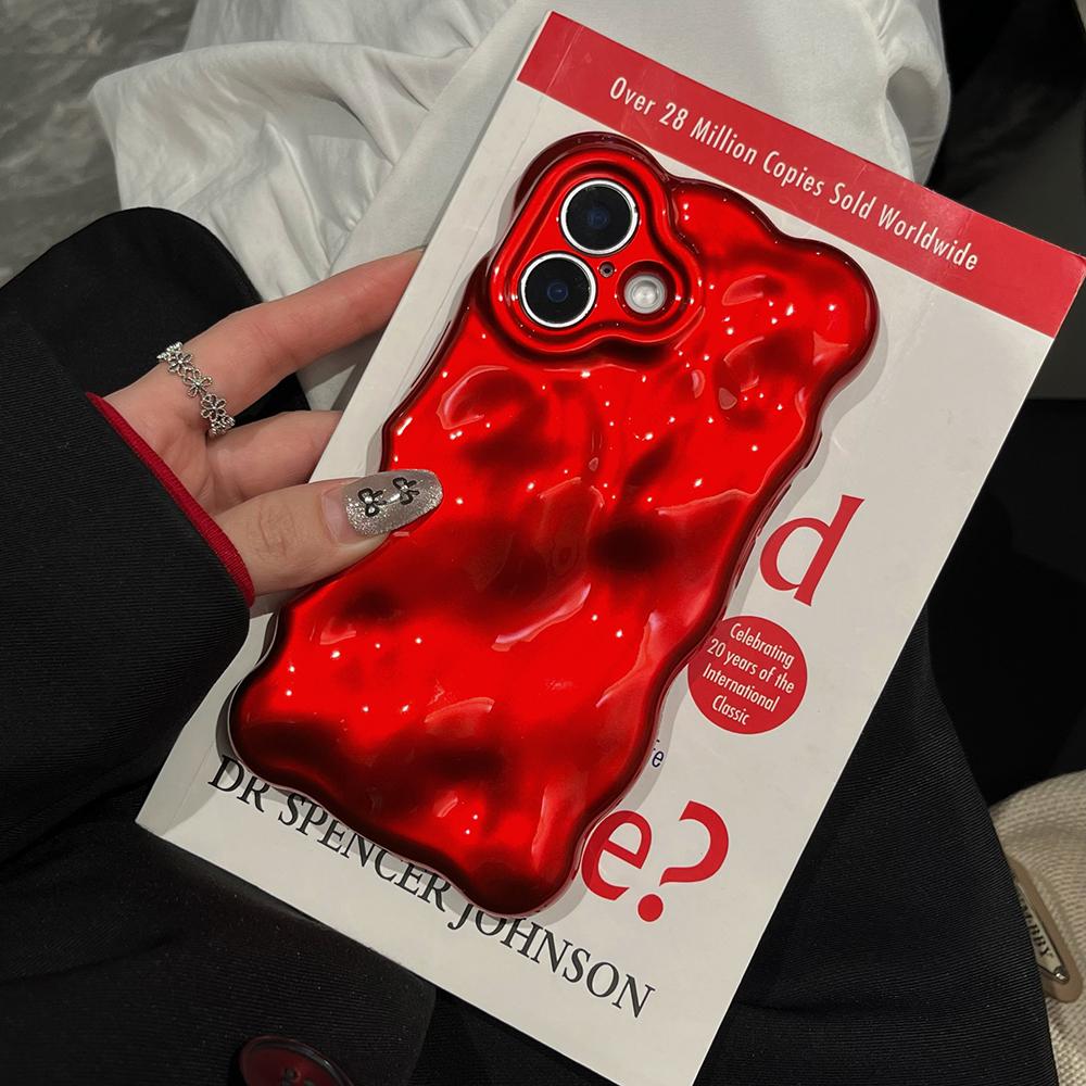 3D чехол для телефона с рисунком красного метеорита для iPhone 17 16 15 14 13 12 11 Pro Max, противоударный, из мягкого силикона, подарок