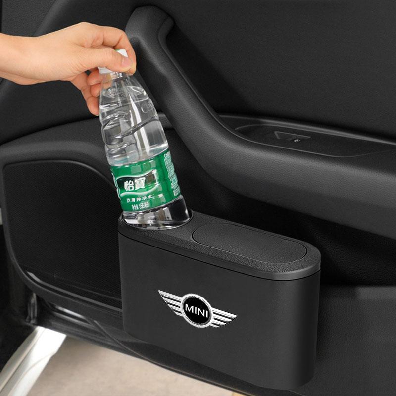 Автоэмблема Мусорное ведро Мусорный ящик Контейнер Хранение Автоаксессуары Для BMW Mini Cooper F54 F55 F56 R56 R60 SONE Roadster Clubman Купе