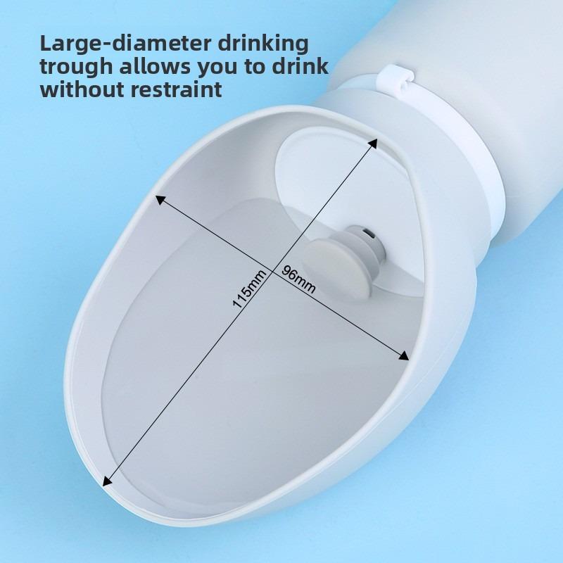 Outdoor Pet Water Bottle Leakproof Collapsible Soft Silicone Foldable Portable Cat Dog Drinking Dispenser 500ml