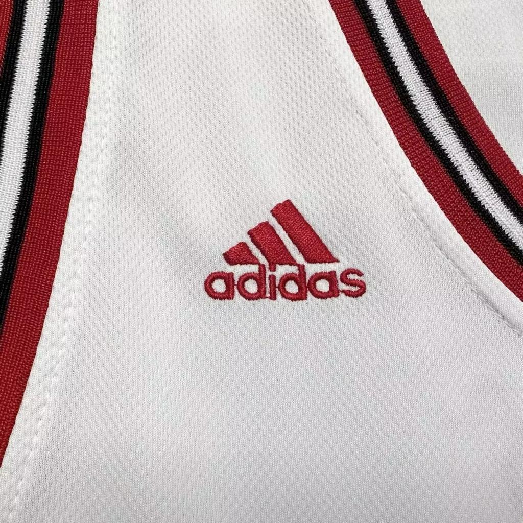 Adidas X NBA Collaboration Rose Bulls 1 вышитая футболка Swingman Fan Edition унисекс-майки белого цвета U08972