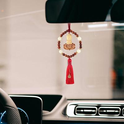 Статуя Будды, подвесной орнамент, автомобильное зеркало заднего вида, подвесное украшение, висячий автомобиль для заднего вида,