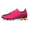 X Ghosted .3 Mg Impact Resistant Mid-Range Round Toe Lace-Up Durable Low-Top Kids Soccer Shoes Kids Soccer Shoes Pink Black FY1093