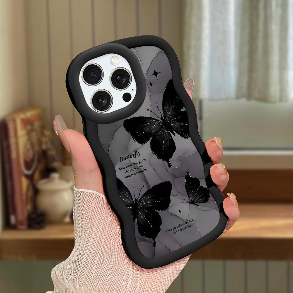 Чехол для телефона Macaron из мягкого силиконового материала с большой волной и кромкой, противоударный защитный резиновый чехол для iPhone Samsung Huawei Honor Xiaomi Redmi OnePlus Moto