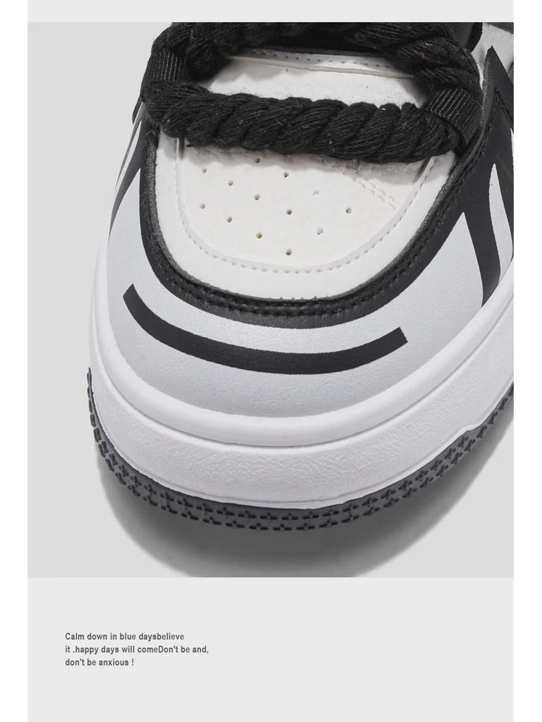 Мужские модные яркие повседневные лоферы: Персонализированный ремешок из пеньковой веревки, кроссовки на толстой подошве