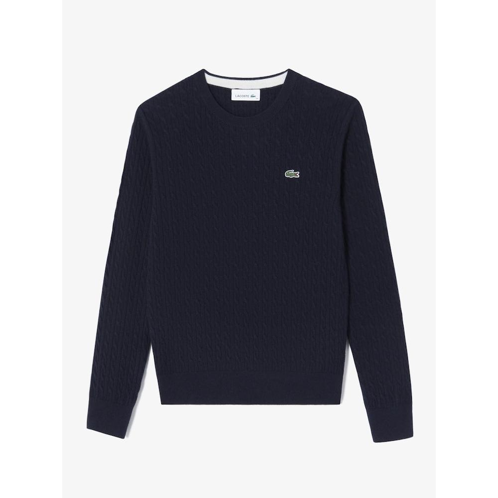 Lacoste Women S Cable Crewneck Sweater Af073e 54n 166 q2nAf073e 54n166
