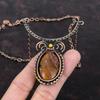 Red Snakeskin Jasper Necklace Copper Wire Wrapped Gemstone Necklace Handmade Jewelry Adjustable Necklace Copper Wire Jewelry Gift For Mother