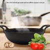 Zhishi Multi-purpose Cast Iron Stew & Fry Pan with Glass Lid