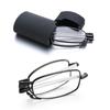 Folding Reading Glasses For Men Women Portable Telescopic Legs Rotation Presbyopia Eyeglasses With Glasses Case Strength+1.0~4.0
