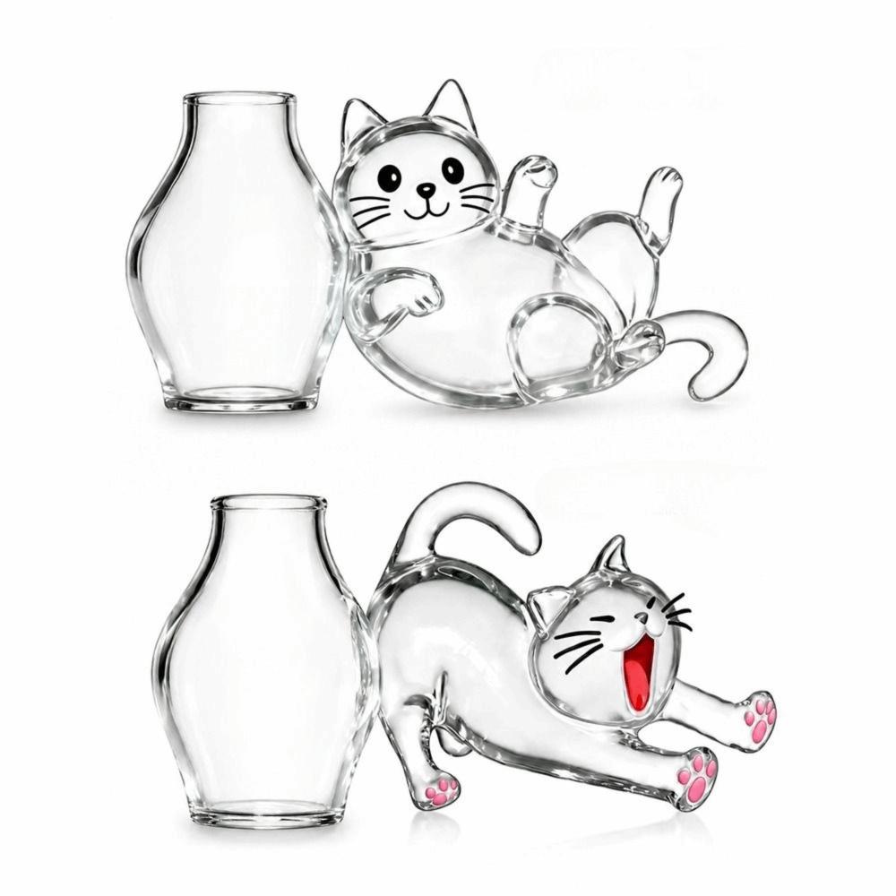 Transparent Cat Whiskers Collection Ornaments Pet Memorial Box Home Refrigerator Decor