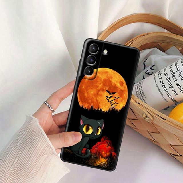 Чехол для телефона «Призрачный летучая мышь, тыква, Хэллоуин» для Samsung Galaxy S22 S21 S20 Fe 5G S7 S8 S9 S10e Plus, ультрамягкий силиконовый чехол Fundas