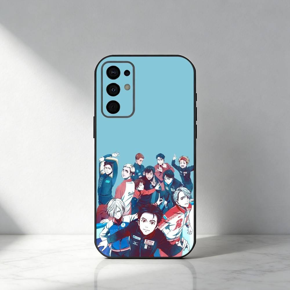 Чехол для телефона с принтом аниме Y-Yuri On Ice для Samsung S25, S24, S21, S22, S23, S30, Ultra, S20, Plus, Fe, Note, 5G Черный