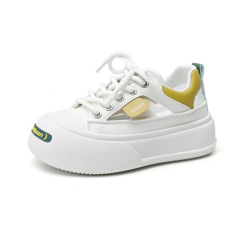 Мода 2024 года, новые повседневные кроссовки на платформе для женщин, спортивная обувь для тенниса, плоская вулканизированная обувь для бега, модная женская обувь