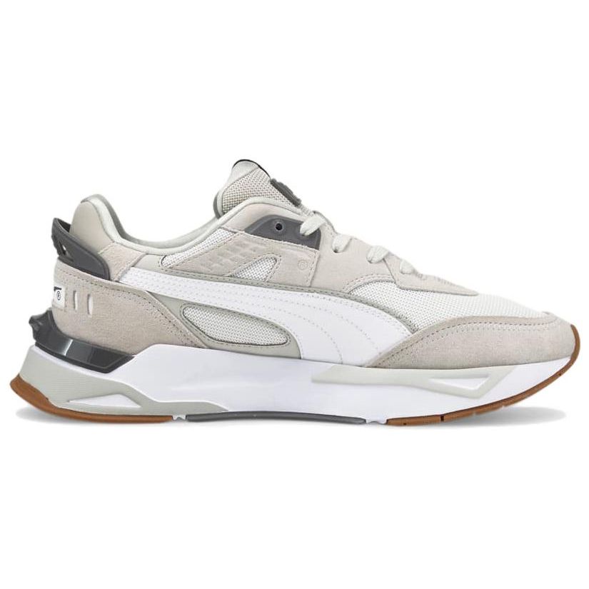 Puma Кроссовки Mirage Sport из ткани землистых тонов в стиле ретро, удобные, с низким верхом, для повседневной носки, унисекс, серые, белые 387275-01