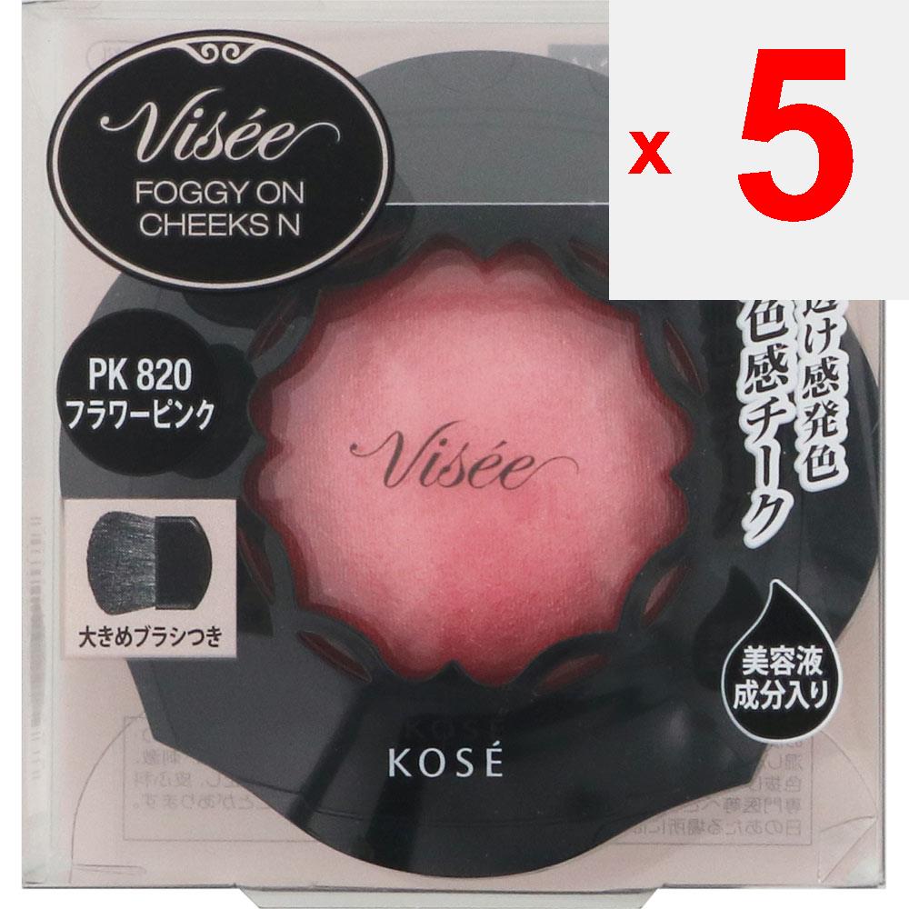 Kose VICE RICHET Vise Riche Foggy On Cheeks N PK820 Flower Pink 5g Skin Makeup Vicerische Нанесите необходимое количество на кисть, проверьте количество