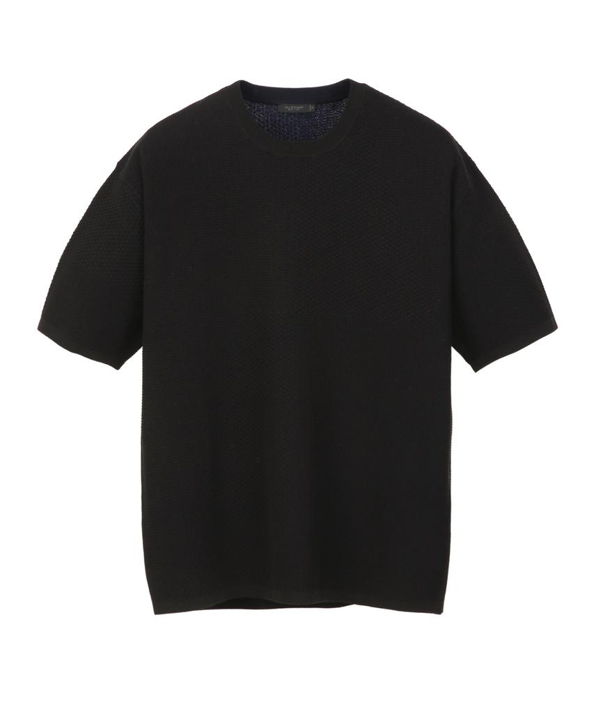 Jilseutyueoteunyuyogmaen Texture Mix Crew Neck Knit - Black (Jnsw6B504Bk)
