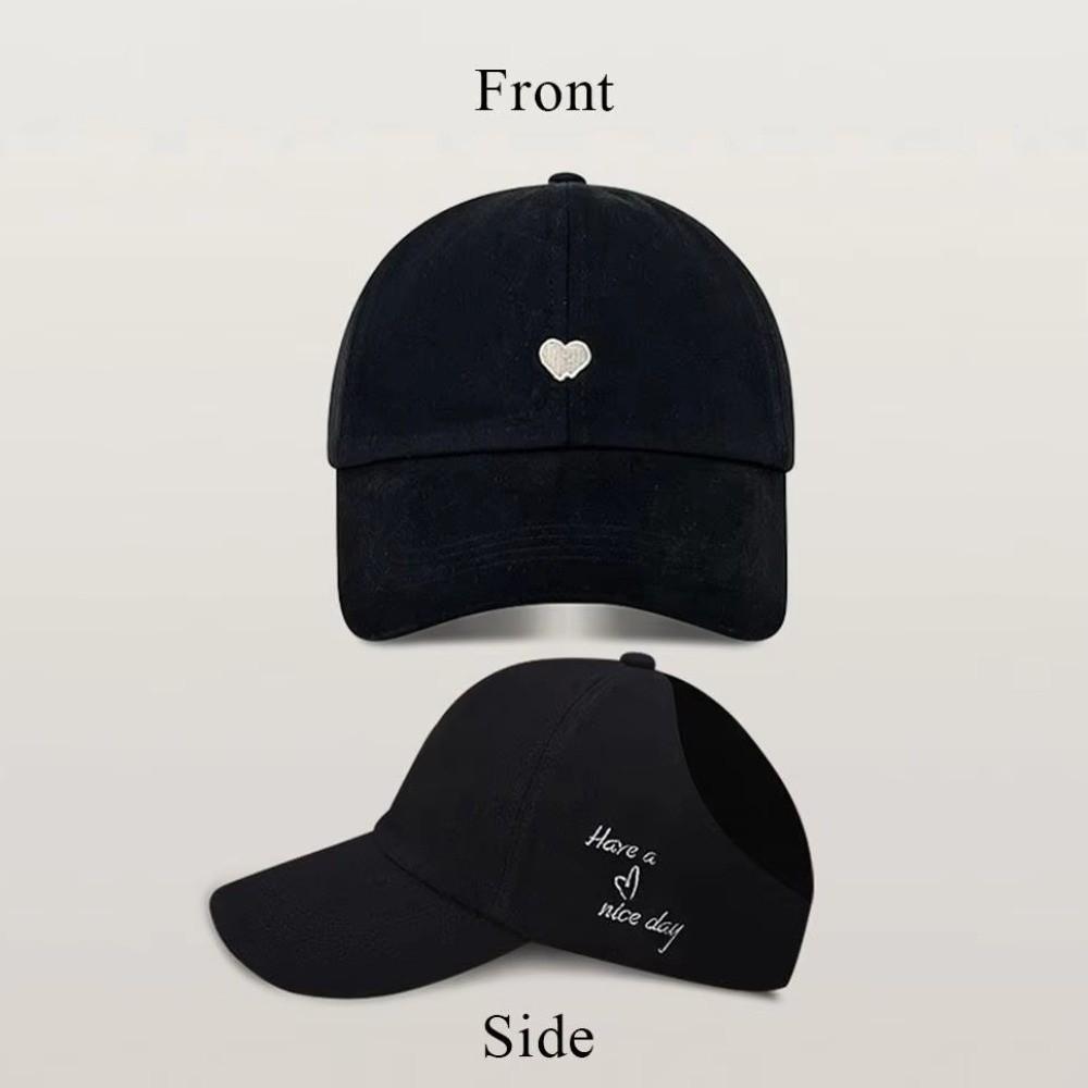 High Ponytail Children's Baseball Cap Solid Color Baby Peaked Cap Korean Kids Sun Hat Summer